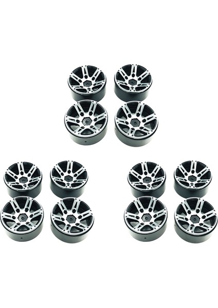 12PCS Rc Rock Palet Tekerleği Jant 1.9 Inç Beadlock 1/10 Eksenel SCX10 90046 Tamiya CC01 D90 D110 Tf2 Traxxas Trx-4 (Yurt Dışından)