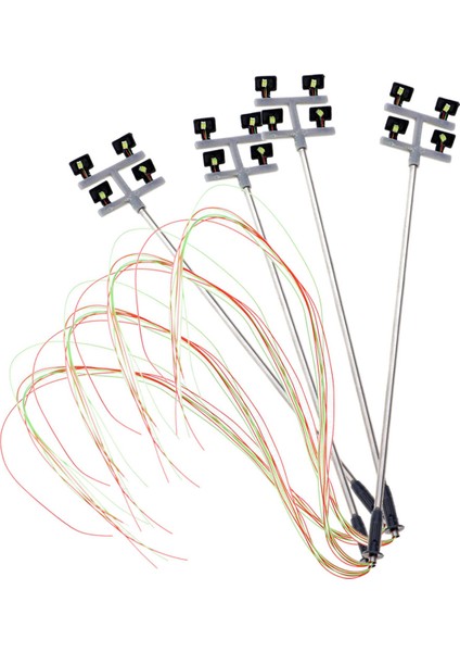 20 Pcs Ho Ölçekli Model Aydınlatma Kulesi, Kule Işıkları Model Işıkları Düzen Tren/bahçe/oyun Alanı/stadyum Için (Yurt Dışından) fırsatları