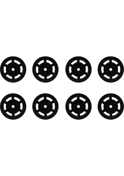 8x 95MM Siyah Yatak Kasnak Tekerlek Kablosu Ekipman Ekipmanı Parça Aşınma (Yurt Dışından)