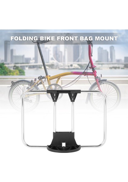 Katlanır bisiklet ön raf çantası monte bisiklet ön kargo raf çantaları S-çanta brompton için (Yurt Dışından) indirimleri