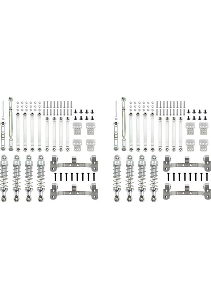 2 Set Metal Direksiyon Bağlantı Çubuk Çekme Çubuk Montaj Mn Mn D90 Mn-90 MN99S 1/12 Rc Araç Yükseltme Parçaları Için Set, 3 (Yurt Dışından)