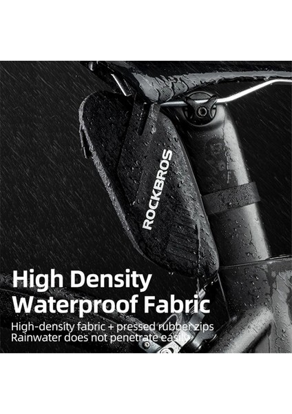 Rockbros 0 6L Bisiklet Sadde Çantası Su geçirmez kuyruk torbası Kuyruk Işığı Asılı MTB Yol Bisiklet Aksesuarları (Yurt Dışından) modelleri