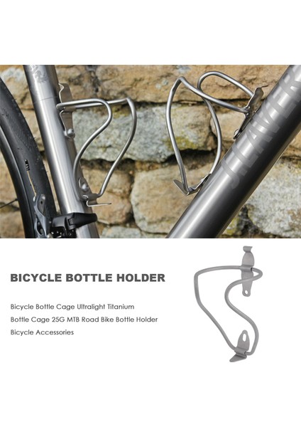Bisiklet Şişesi Kafesi Ultralight Titanyum Şişe Kafesi 25G Mtb Yol Bisiklet Şişesi Tutucu Bisiklet Aksesuarları (Yurt Dışından) fırsatları