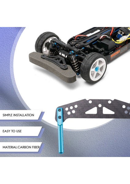 Tamiya TT01 Tt-01 Için Vücut Post Montajları ile Karbon Fiber Ön ve Arka Şok Kulesi 1/10 Rc Araba Yükseltme Parçaları (Yurt Dışından) fırsatları