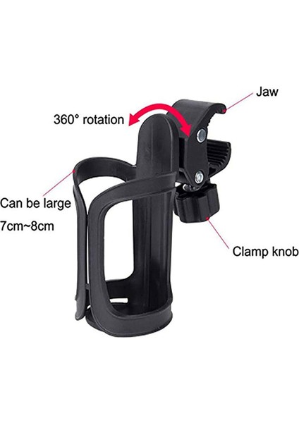 2x Bike Bardak Tutucu Bebek Şişesi Tutucuları Evrensel 360 Derece Dönme Antislip Kupa Içecek Tutucu Bebek (Yurt Dışından) fırsatları