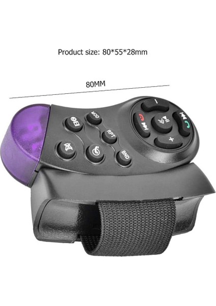 2x Evrensel Direksiyon Simidi Kablosuz Uzaktan Kumar Araba CD&#39 si için 11 Düğmeler DVD MP5 Player (Yurt Dışından) fırsatları