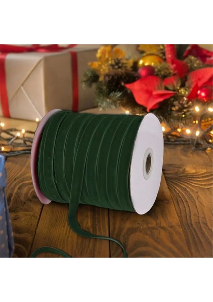 Kadife Şerit 50 Metre 10MM Hediye Çiçek Ambalaj Bow Dıy El Yapımı El Sanatları Dekorasyon Giysileri Dikiş Aksesuarları (Yurt Dışından) indirimleri