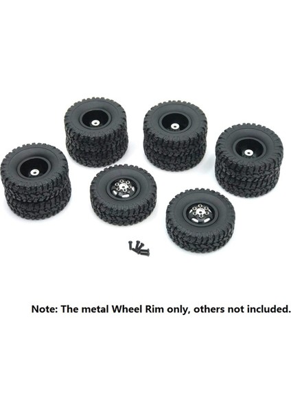 8x Çift Tekerlekli Metal Tekerlek Jant Hub WPL B16 B36 JJRC Q63 Q64 6X6 6WD 1/16 RC Kamyon Araç Parçaları Siyah (Yurt Dışından) fırsatları