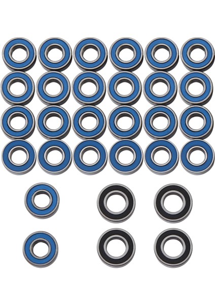 30PCS Tamiya Için Mühürlü Yatak Kiti 1/14 Kamyon Traktör Trailer Yarı Grand Knight King Hauler Yükseltme Parçaları (Yurt Dışından)