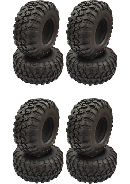 8pcs 1 9 inç kauçuk lastik 1 9 tekerlek lastikleri 118x48mm 1/10 rc paletli Traxxas TRX4 eksenel SCX10 90046 AXI03007 (Yurt Dışından)