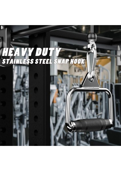 2x Pulldown Kablo Makinesi Kulpları, Ağır Hizmet Triceps Pazılar Kablo Tutamağına Basın Kasnak Egzersizleri Ev Salonu (Yurt Dışından) fiyatları