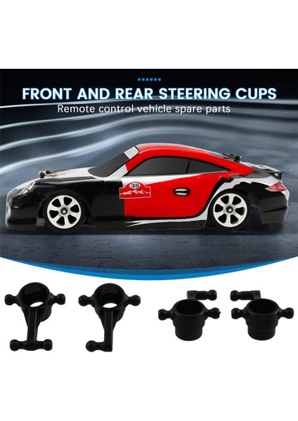 12pcs K989-33 K989-34 WLTOYS için Ön ve Arka Direksiyon Kupası K969 K979 K989 K999 P929 P939 1/28 RC Araba Yedek Parçaları (Yurt Dışından) fırsatları