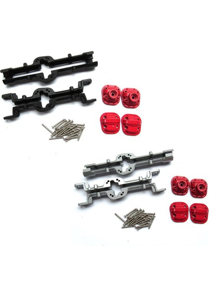 4x Metal Ön ve Arka Köprü Aks Mahkeme Kılıfı Mn D90 D91 MN99 MN99S 1/12 Rc Araba Yükseltme Parçaları Aksesuarları, Siyah (Yurt Dışından) fiyatları