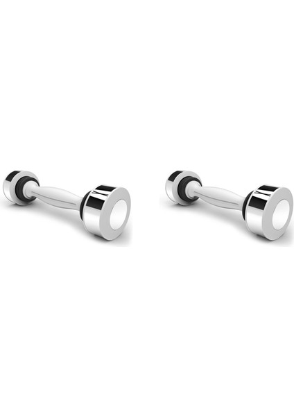 2x Single Dumbbell Sallanma Kilo Salıncak Dambell Erkek Kadınlar Egzersiz Fitness Egzersiz Ekipmanları, Beyaz (Yurt Dışından)
