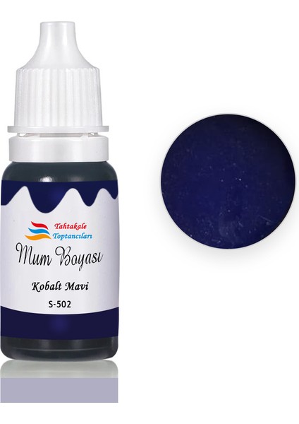 Mum Boyası Sıvı Pigment Boya 20 ml Kobalt Mavi - S502