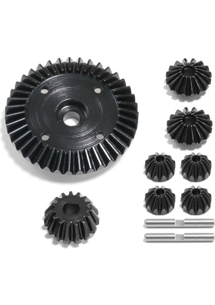 Tamiya XV02 TT02 TT02B 1/10 Rc Araba Yükseltme Parçaları Çelik Yüzük Dişli ve Eğitli Dişli Kiti Rc Araç Aksesuarları (Yurt Dışından)