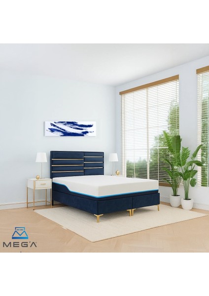 Meg'a The Bed Xs1 Yaysız Sünger Yatak Fermuarlı Yıkanabilir Kılıflı Ortopedik Visco Yatak