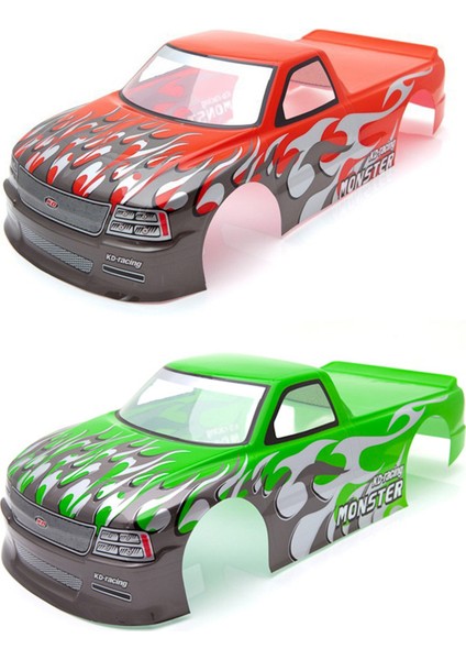 1/10 Rc Otomobil Venom T -10 Pvc Boyalı Vücut Kabuğu Kamyon Genişliği 205MM Dingil Destek 255MM - Yeşil ve Kırmızı (Yurt Dışından) fiyatları