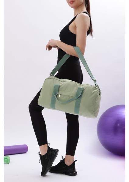 Icone Bag Unisex Spor Çantası, Paraşüt Kumaş Önü Cepli Unisex Spor Fitness Gym Çantası