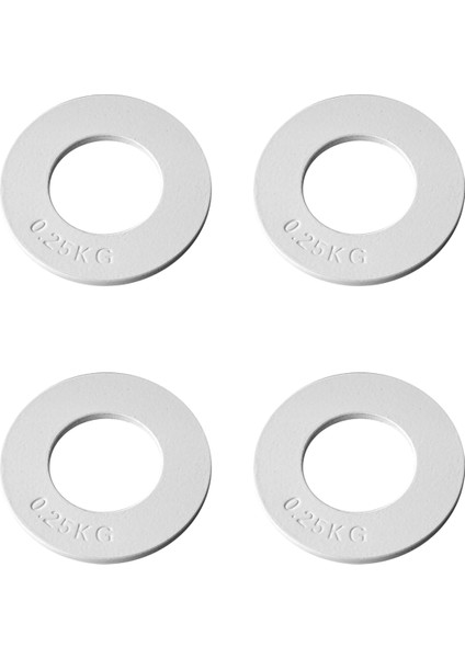 4x Fraksiyonel Ağırlıklar Fraksiyonel Ağırlıklar Mini Ağırlık Plakaları Kuvvet Antrenman Plakaları Doğru Disk Beyaz 0.25KG (Yurt Dışından)