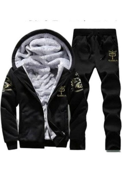 Içi Kürklü Erkek Eşofman Takımı ,erkek Kapüşonlu Sweat +Eşofman Takım