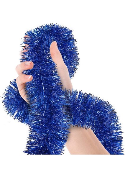 Resveq Parti Için Sim Süs 2 Metre Uzunluk 8 cm Genişlik Mavi Renk Ithal