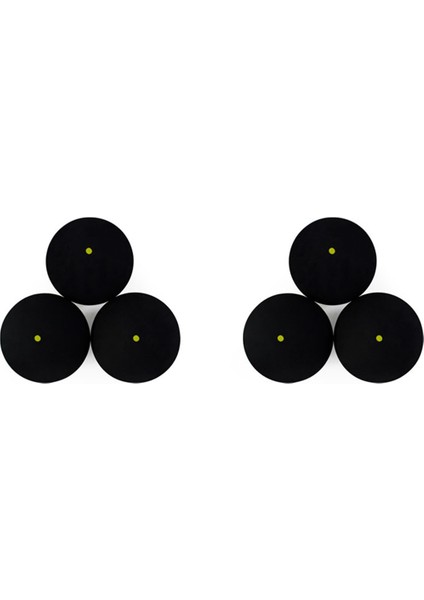 6pcs Squash Ball Bir Sarı Dot Düşük Hızlı Spor Topları Profesyonel Oyuncu Yarışması Squash (Yurt Dışından)
