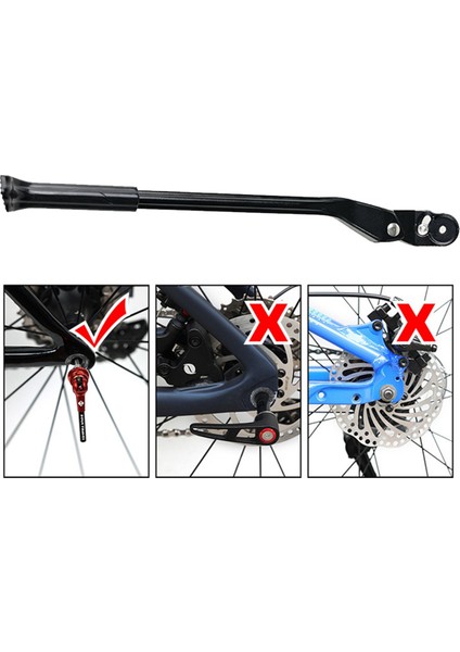 5x Alüminyum Alaşım Hızlı Serbest Bırakma Yol Bisiklet Yan Kickstand Bisiklet Dağ Bisikleti Destek Vuruş Standı Ayak Brace (Yurt Dışından) fırsatları