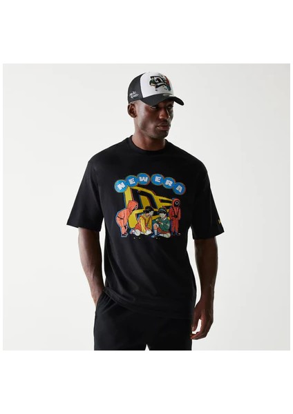 x Netflix Squid Game Oversized Erkek Siyah Tişört - 60767034 fiyatları