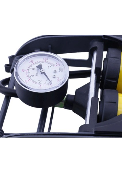 Ayaklı Tipi Hava Pompası Göstergeli Kilitli Çiftli Hava Depolu Teker Araç Bisiklet Pompası Mft. fırsatları