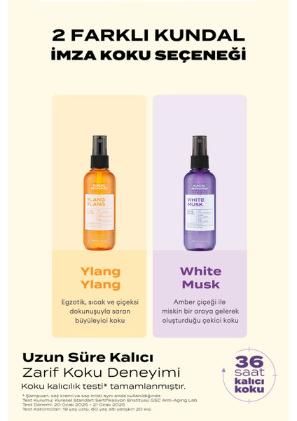 Parfüm Etkili, Besleyici Saç Misti Kundal Rich Perfume Hair Mist 100ML (White Musk) indirimleri