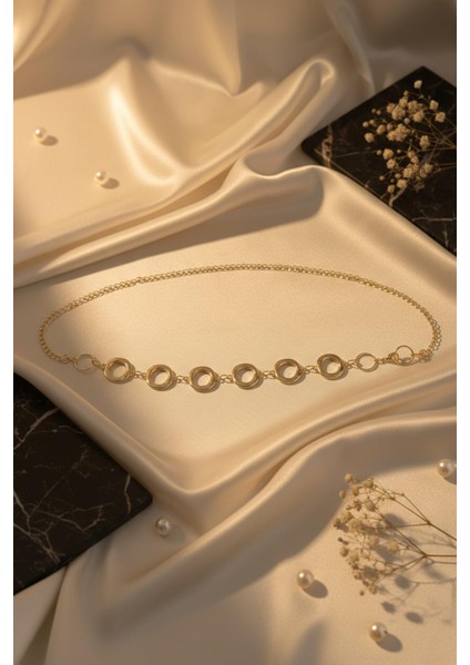 441 Halka Detay Zincirli Kemer Gold