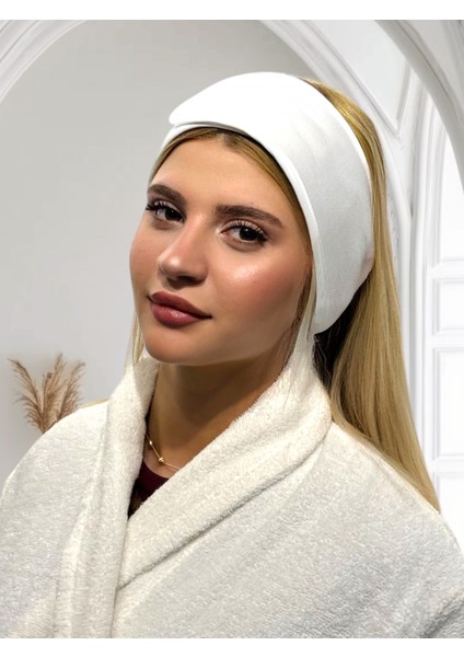 Saç Bandı,makyaj,sporcu,spa,hamam Bandı Unisex Cırtlı ve Biyeli