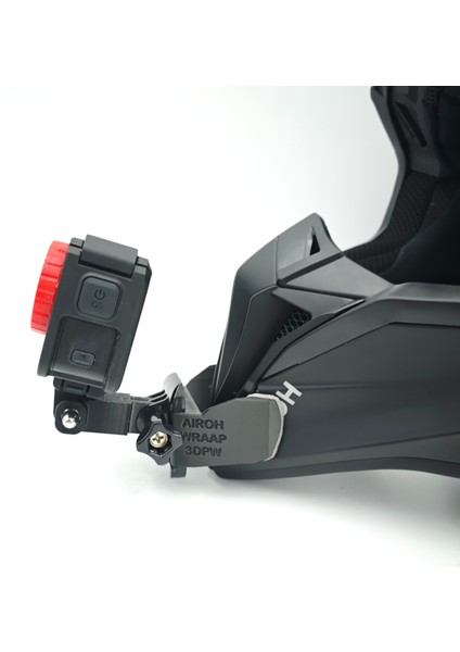 Airoh Wraap Kask Uyumlu Chinmount Aksiyon Kamera Çene Bağlantı Aparatı Seti