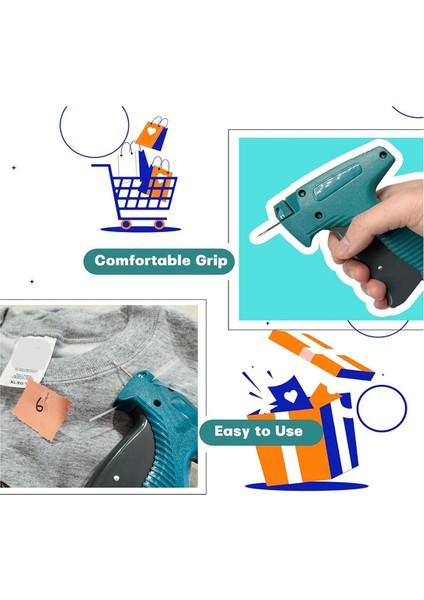 Sert Depolama Çantası ile Etiketleme Tabancası, Giysiler Için Etiketleme Tabancası, Kıyafetler Için Standart Perakende Priceemicrostitch Ataşörü (Yurt Dışından) indirimleri