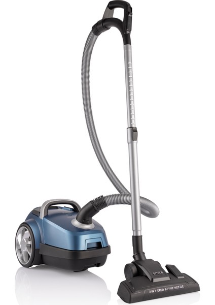 Vesta Plus ET14130 Yıkanabilir/kullan At 4,5lt Toz Torbalı Süpürge 750W Turbo Fırçalı-Hepa 13 Mavi + Toz Torbası Hediyeli modelleri