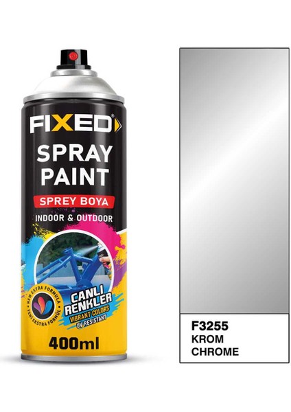 F3255 Sprey Boya Akrilik - Krom Efekt 320 gr 400 ml