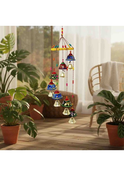 Renkli Çiçek Desenli El Yapımı Rüzgar Çanı Pozitif Enerji, Estetik Dekor ve Feng Shui Koruma Bir Arada Hediyelik Asmalı Aksesuar modelleri