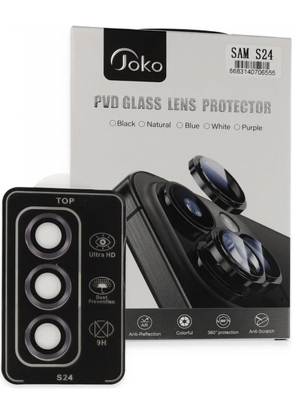 Samsung Galaxy S24 Pvd Metal Kamera Lens - Derin Mor