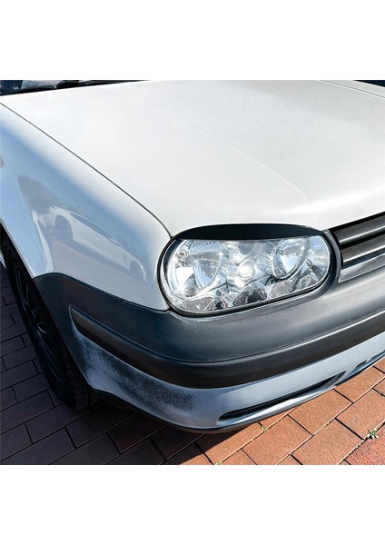 Vw Golf4 Mk4 Iv Için 1997-2005 Parlak Siyah Ön Far Kapağı Garnitür Strip Kaş Kapak Döşeme Sticker (Yurt Dışından) fırsatları