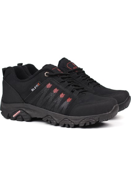 Erkek Siyah Kırmızı Outdoor Trekking Ayakkabı Kaymaz Taban Suya Dayanıklı Hafif Rahat Günlük Yürüyüş ve Dağ Spor Ayakkabısı fiyatları