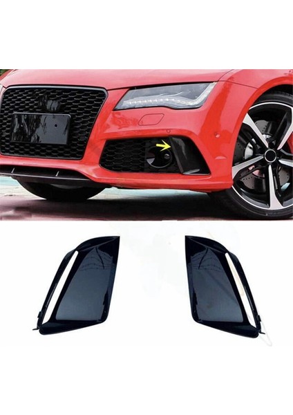 1 Çift Sis Lambası Izgara Çerçeve Sis Lambası Kapağı Şeridi Dekoratif Kapak Ön Alt Tampon Döşeme Audi Rs7 (Yurt Dışından) fırsatları