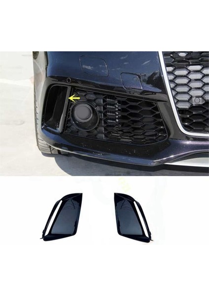 1 Çift Sis Lambası Izgara Çerçeve Sis Lambası Kapağı Şeridi Dekoratif Kapak Ön Alt Tampon Döşeme Audi Rs7 (Yurt Dışından) indirimleri