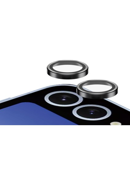 Hoops Samsung Galaxy Z Flip6 Siyah Kamera Lens Koruyucu