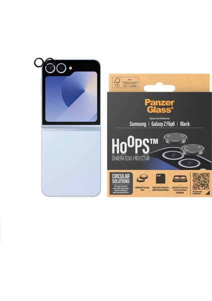 Hoops Samsung Galaxy Z Flip6 Siyah Kamera Lens Koruyucu fiyatları