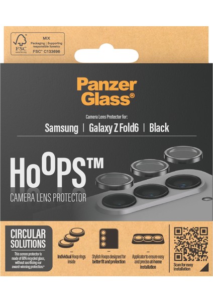 Hoops Samsung Galaxy Z Fold6 Siyah Kamera Lens Koruyucu modelleri