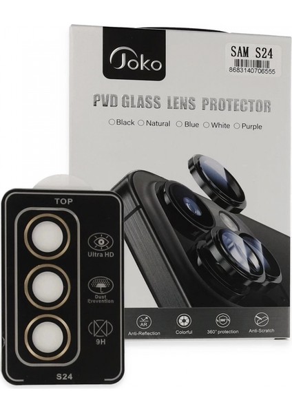 Samsung Galaxy S24 Pvd Metal Kamera Lens - Gold