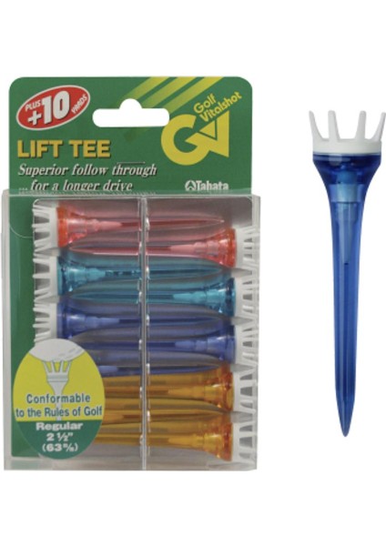Golf Vitalshot 63MM 8'li Tee Regular Renkli