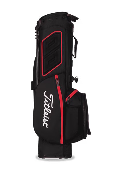 TB21SX4-006 Player 4 Golf Çantası Siyah Kırmızı indirimleri