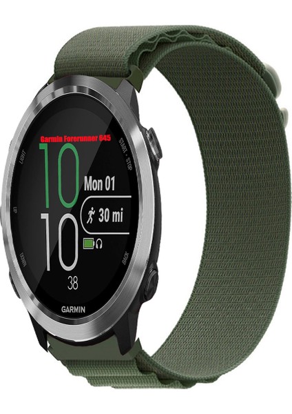 Garmin Forerunner 645 / 645 Music ile Uyumlu Kordon Alpine Loop Döngü Spor Kayış